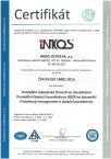 Naše společnost je držitelem Certifikátu ČSN EN ISO 14001:2016